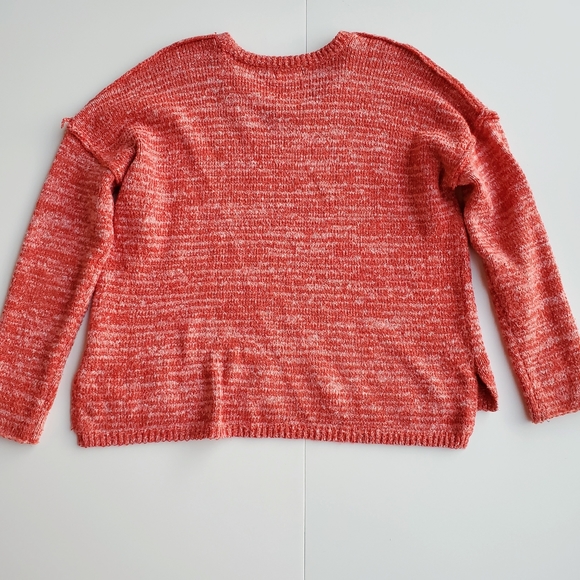 BDG Heathered Orange Drop Shoulder Sweater - Picture 4 of 7